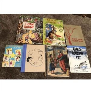 Vintage children’s story book picture bundle set